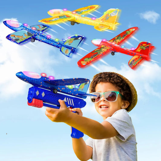 Soar into Adventure with the High-Flying Airplane Glider Launcher Gun!