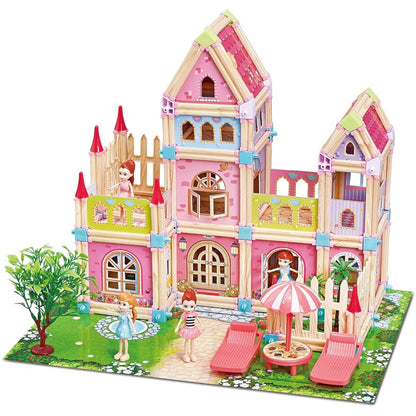 Creative Colorful Princess Castle Set