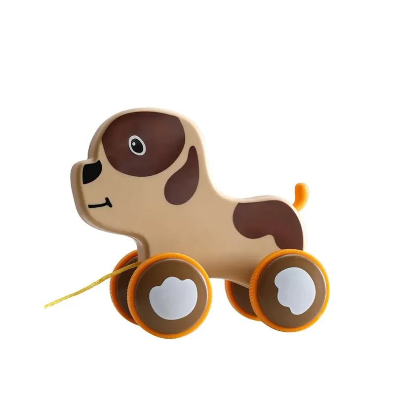 Wooden Pull-Along Dog with String