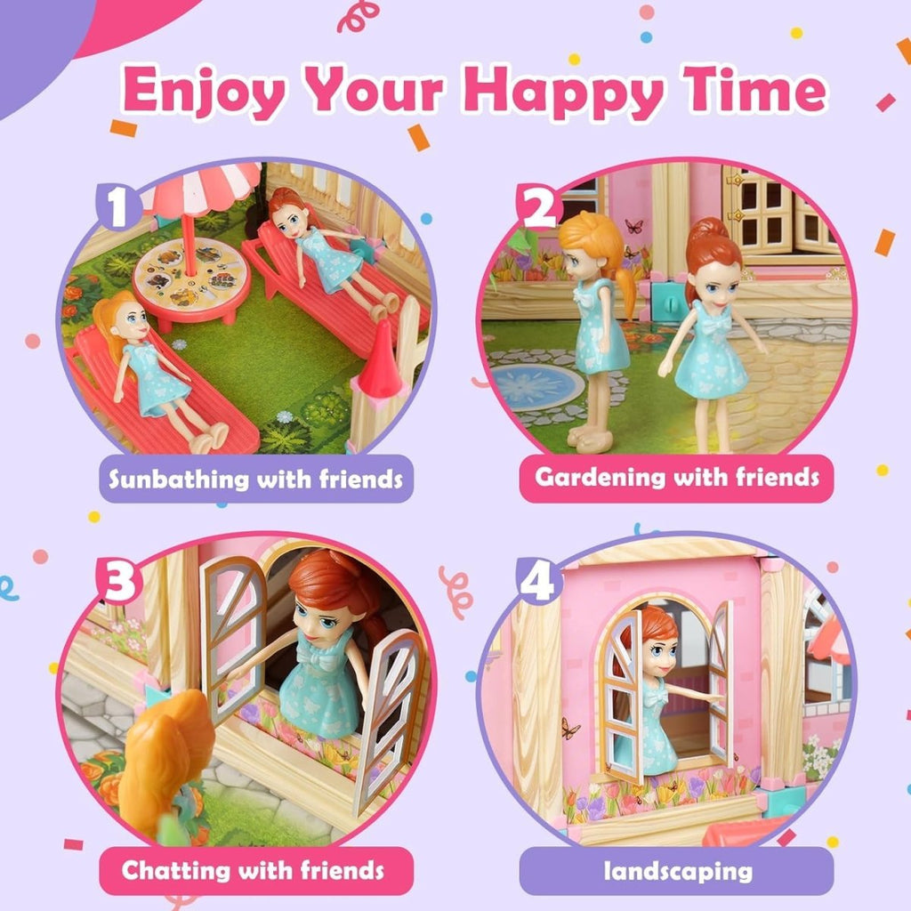Creative Colorful Princess Castle Set