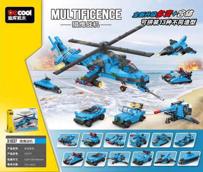 Multificence Lego Blocks Set | 727 Pcs
