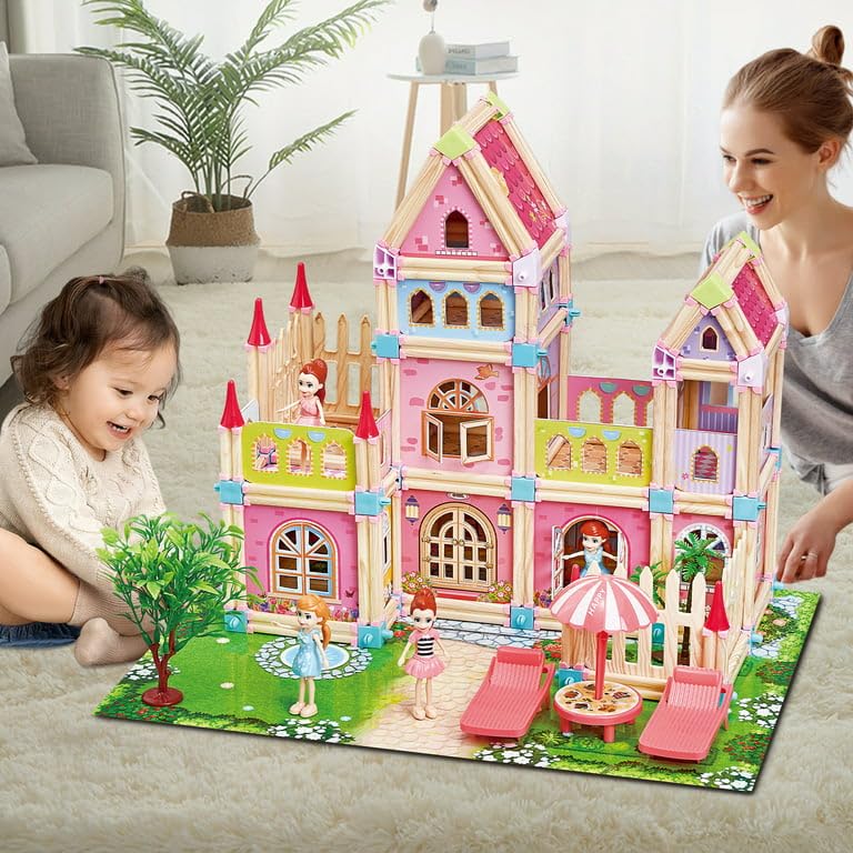 Creative Colorful Princess Castle Set