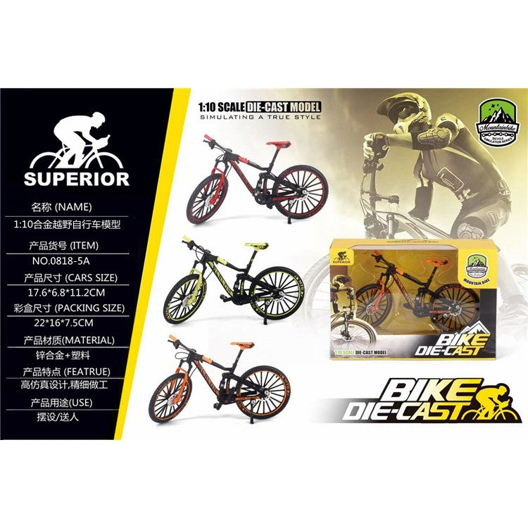 Diecast Bicycle Toy – 3 Color Variants