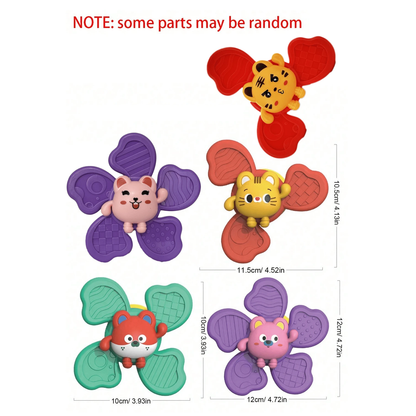 Baby Rotating Rattles Set with Suction Cup – 3 Pcs