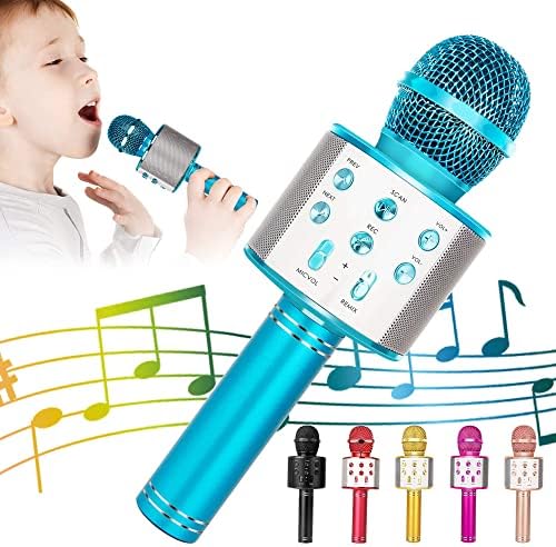 Bluetooth Wireless Microphone with Built-In Speaker