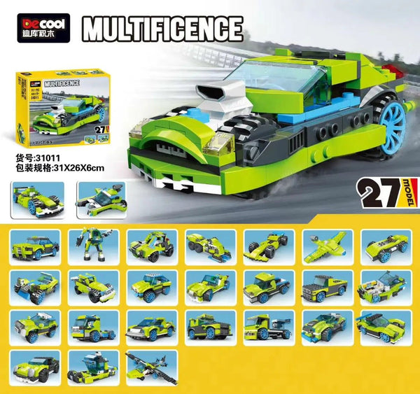 DeCool Rocket Rally Car Building Blocks Set – 241 Pcs