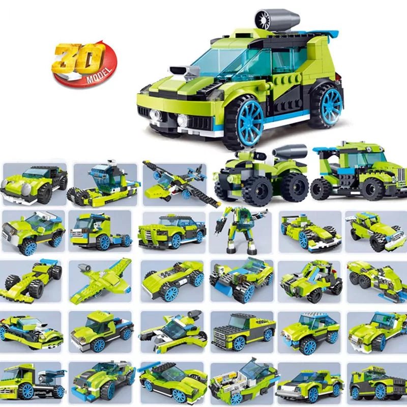 DeCool Rocket Rally Car Building Blocks Set – 241 Pcs