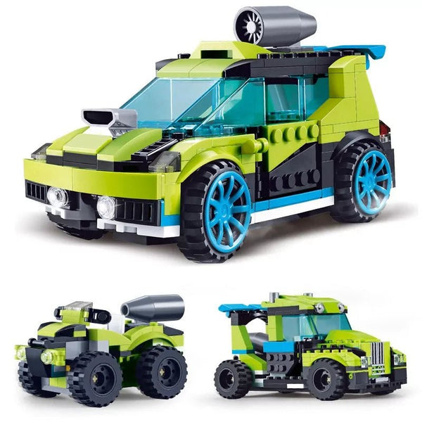 DeCool Rocket Rally Car Building Blocks Set – 241 Pcs