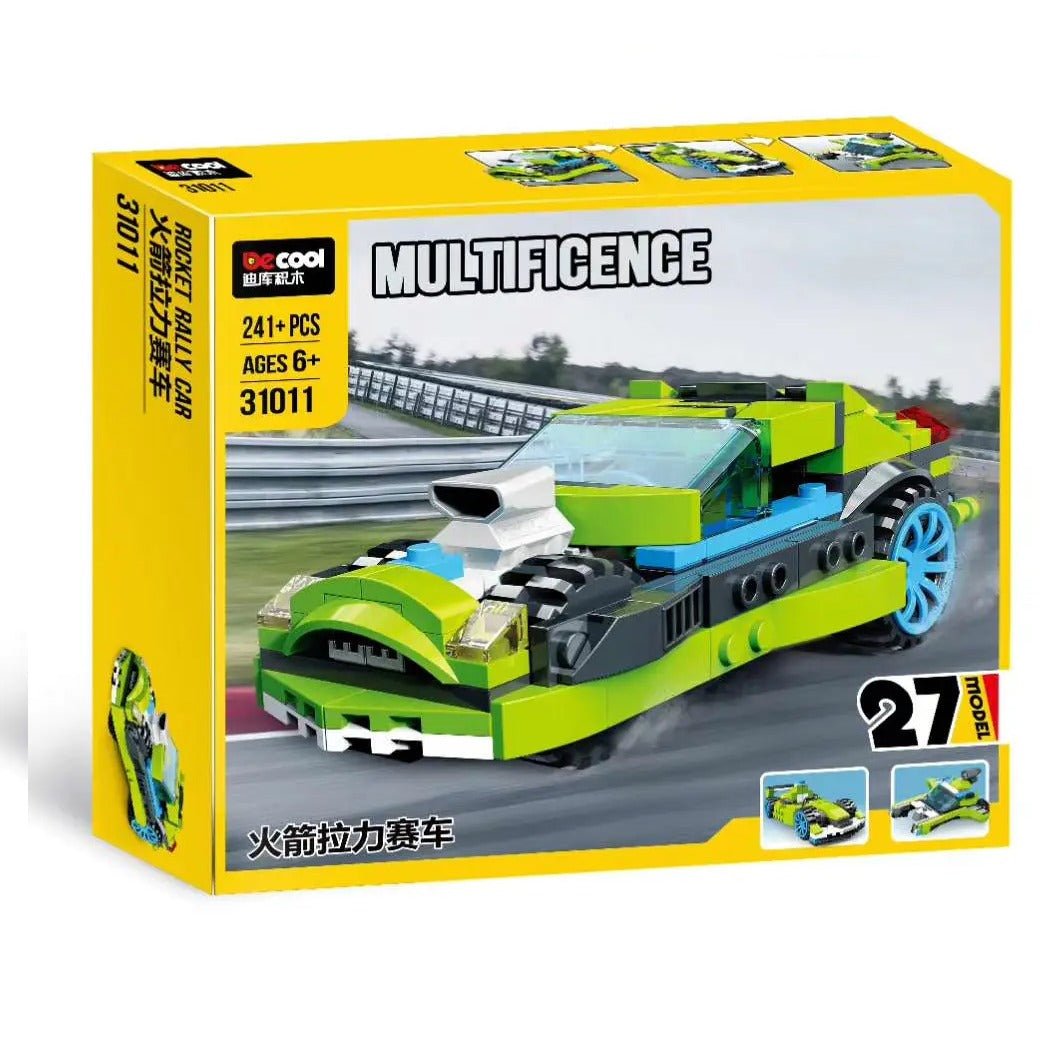 DeCool Rocket Rally Car Building Blocks Set – 241 Pcs