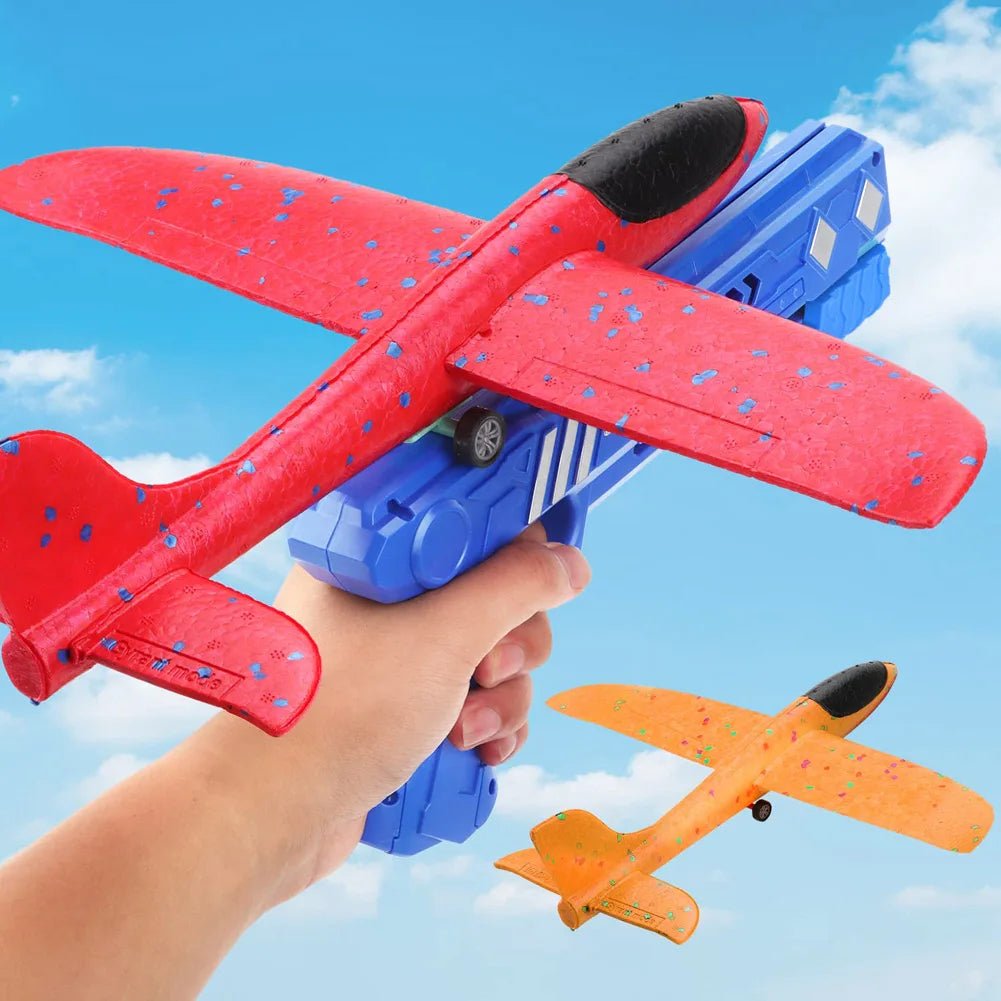 High-Flying Airplane with Glider Launcher Gun
