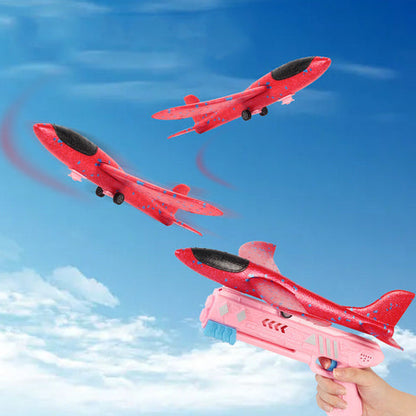 High-Flying Airplane with Glider Launcher Gun