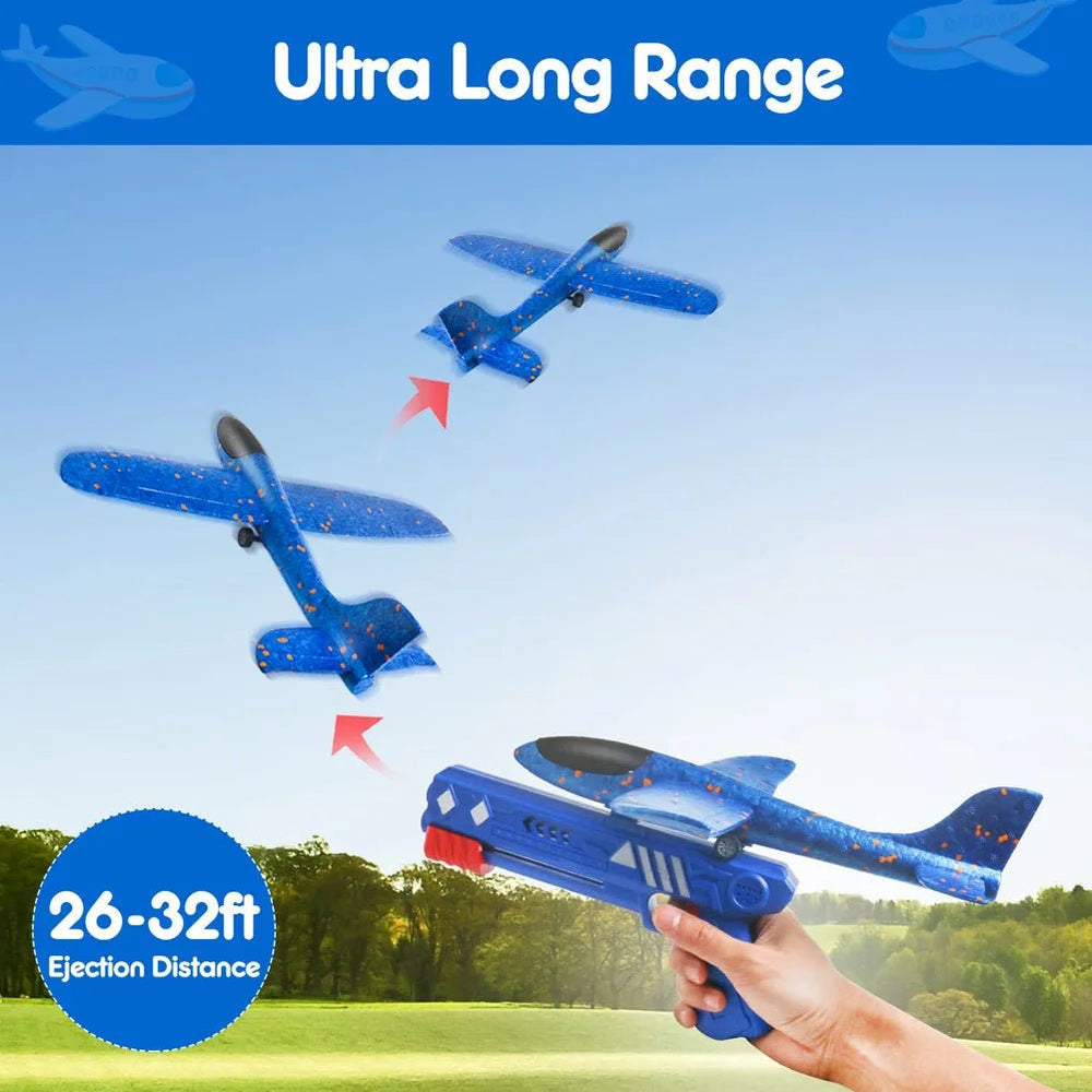 High-Flying Airplane with Glider Launcher Gun