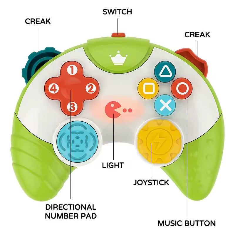 Huanger Musical Baby Game Controller Toy with Light and Sound