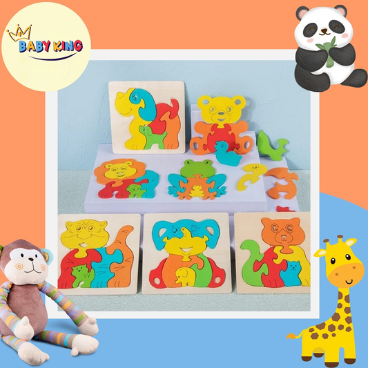 Assorted Wooden Animal Mini Puzzle – Single Piece