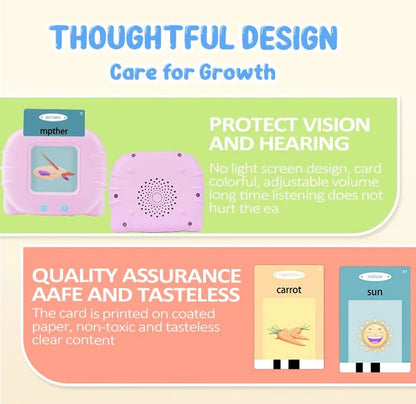 Preschoolers Educational Talking Flash Cards Device