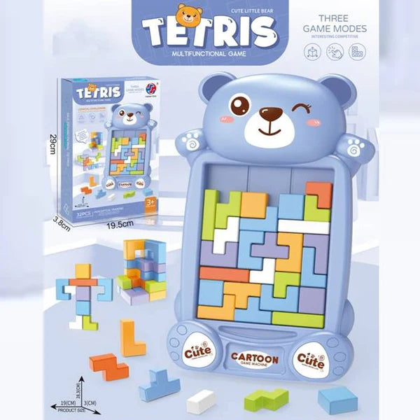 bear theme tetris puzzle