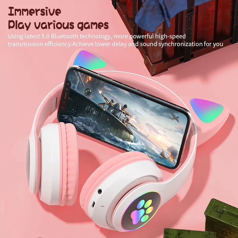 Wireless Cat Ear Headphones